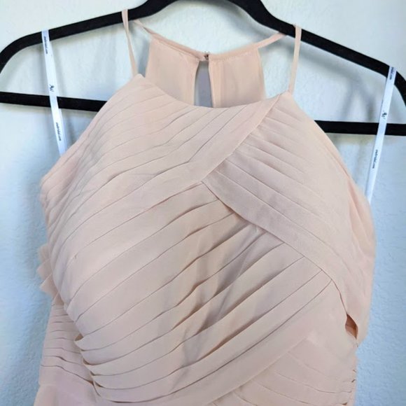 AW Aderes Bridesmaid Prom Formal Special Occasion Wedding Guest Dress, Pink, 8 - Picture 5 of 11